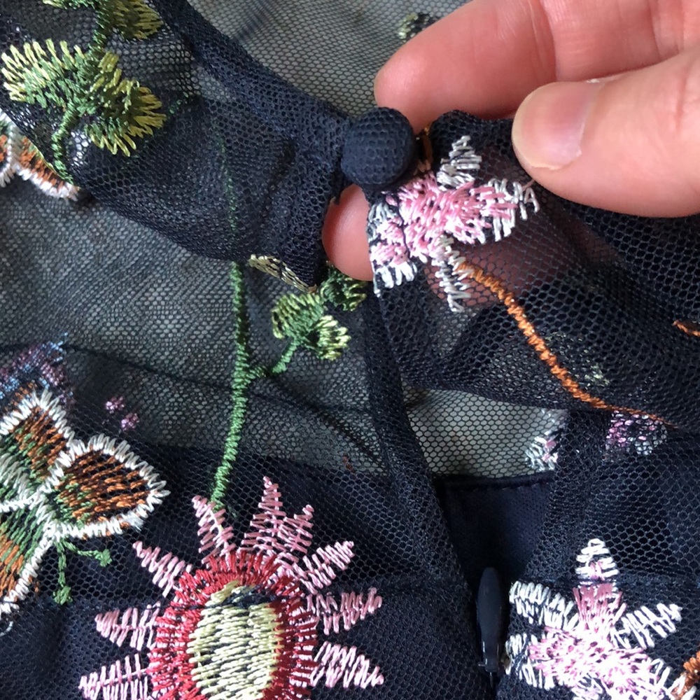 Morgan & Co floral gown size 1 - Picture 8 of 15